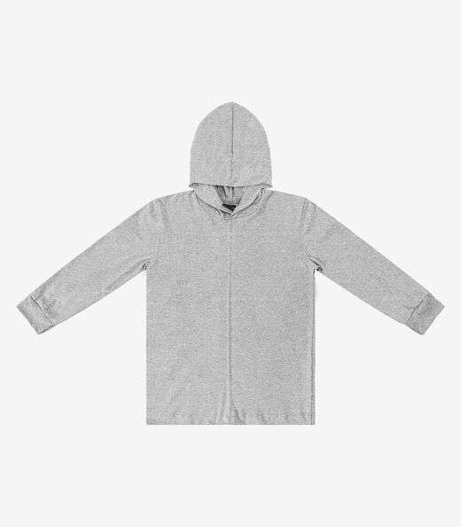 Camiseta Manga Longa Menino Infantil Select Cinza