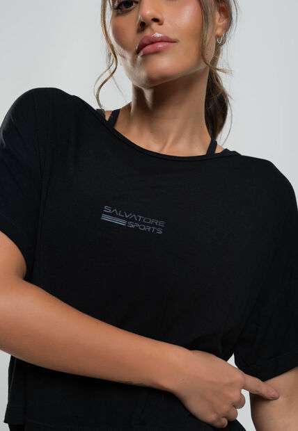 Image_Cropped Esportivo Amplo Manga Curta Malha Preto Salvatore