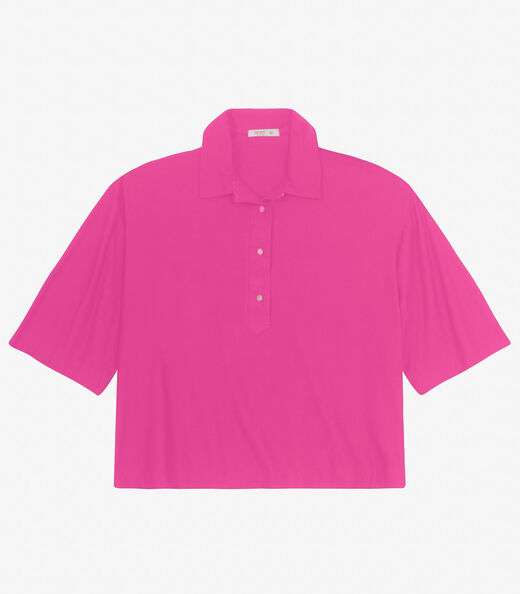 Image_Blusa Manga Curta Plus Size Secret Glam Rosa