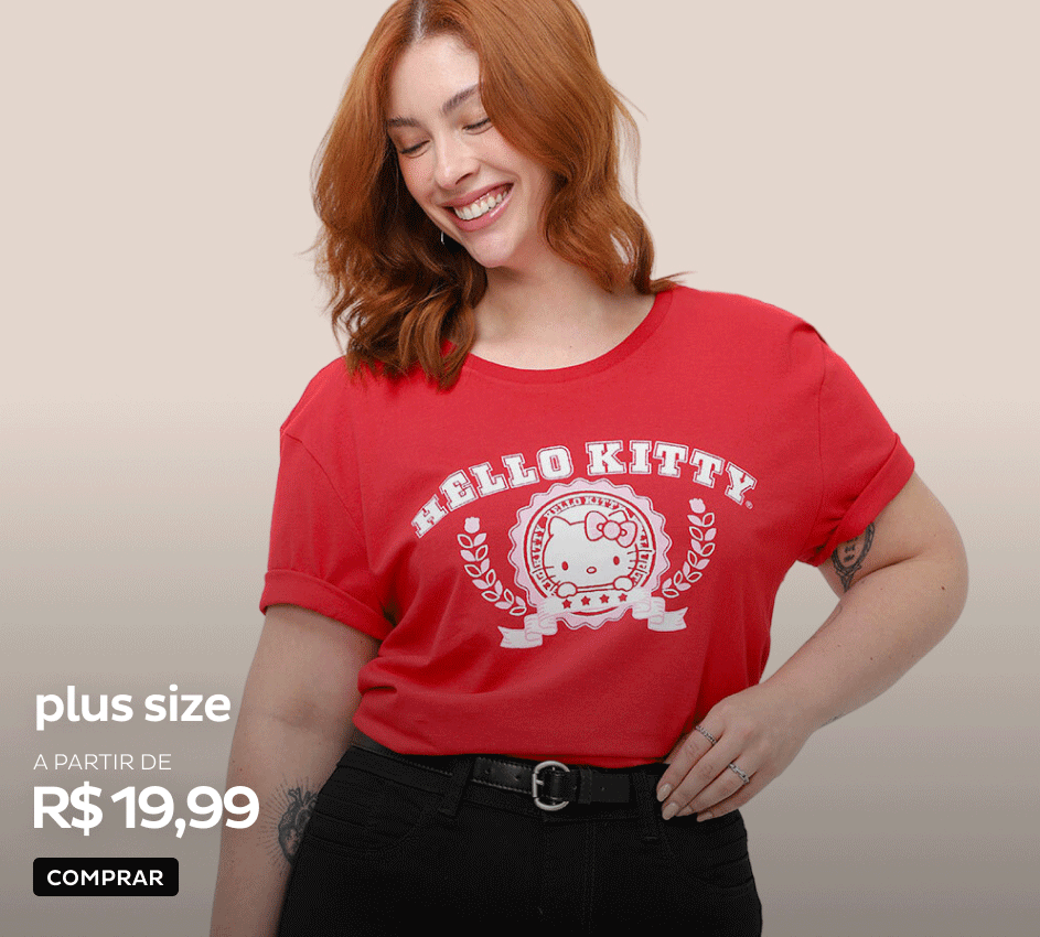 Plus Size a partir de R$19,99 Plus Size a partir de R$19,99