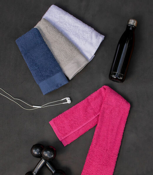 Toalha De Academia De Algodão Atlantica Rosa