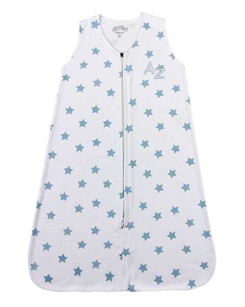 Image_Casulo de Bebê Suedine Estampado Estrela - Branco