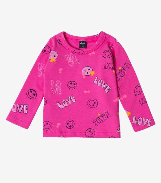 Pijama Infantil Feminino Select Rosa