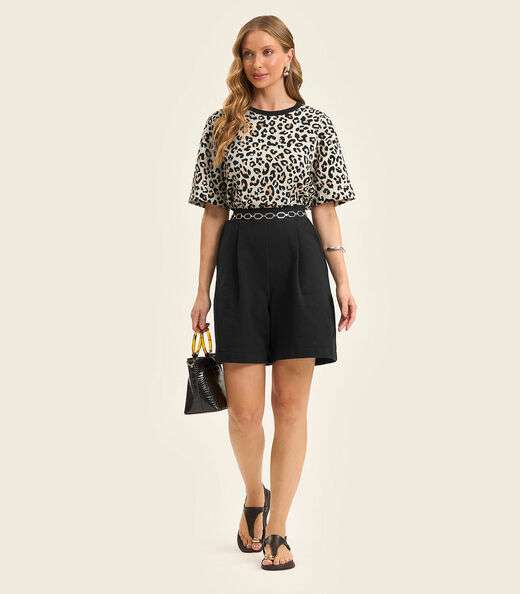 Blusa Feminina em Cotton Leve Rovitex Bege