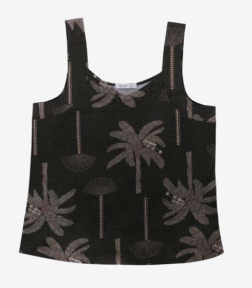 Blusa De Alca Plus Secret Glam Preto