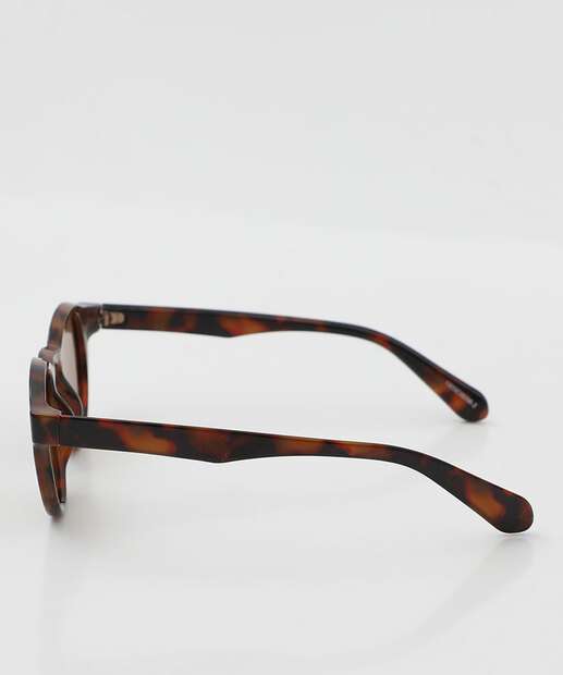 Óculos de Sol Feminino Redondo Marisa Marrom