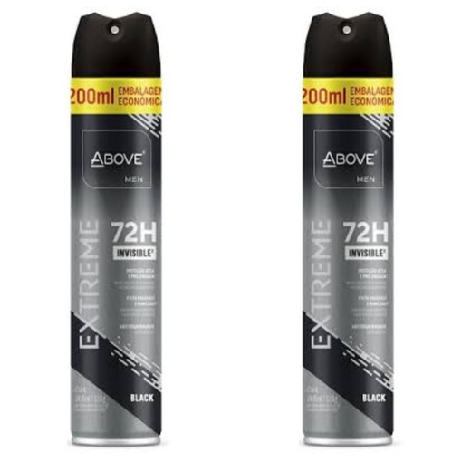 Image_Kit c/2 Unidades de Desodorante Aerosol Above 72H 200ml Extreme Black