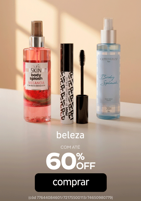 Beleza e Perfumes por até 60% OFF