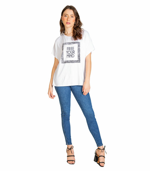 Blusa Malha Visco Premiere Branco