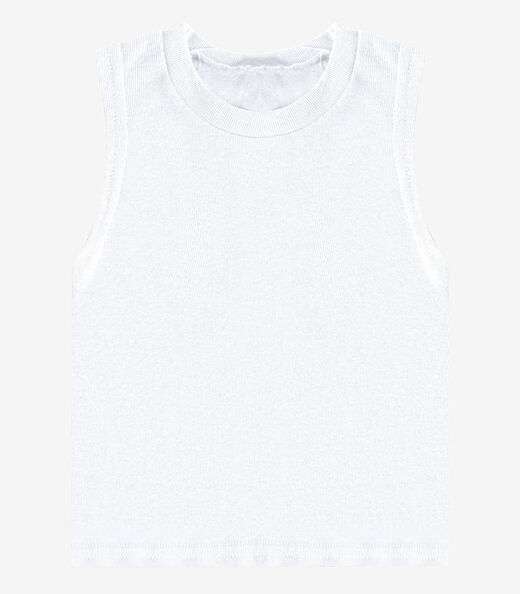 Regata Básica Infantil Lisa Soletex Branco