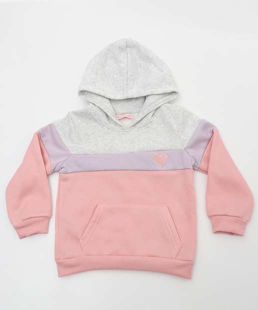 Conjunto Infantil Moletom Bordado Marisa Tam 1 a 3 Cinza