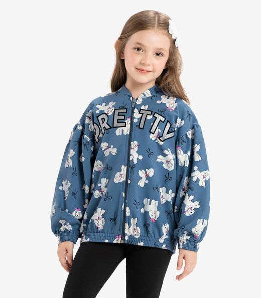 Conjunto Infantil Jaqueta Com Legging Rovi Kids Azul