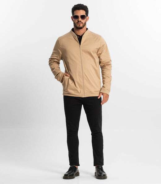 Jaqueta Masculina Em Sarja Diametro Marrom