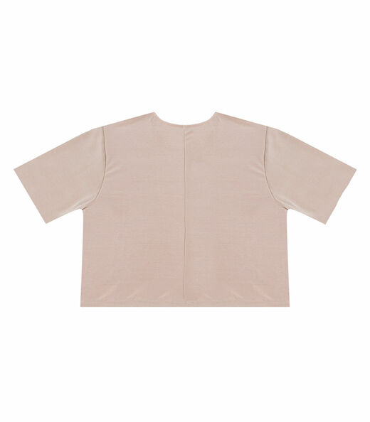 Blusa Feminina Básica Malha Suplex Infinita Cor Marrom