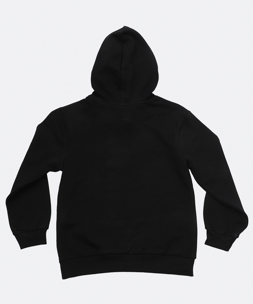 Blusão Infantil Moletom Capuz Sonic Tam 4 a 10 Preto