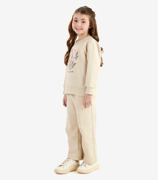 Image_Conjunto Blusão Com Calça Wide Moletom Rovi Kids Bege
