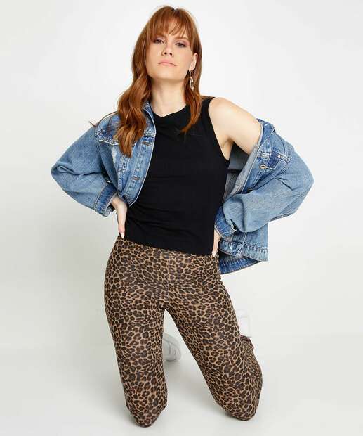 Calça Feminina Legging Estampada Animal Print Marisa