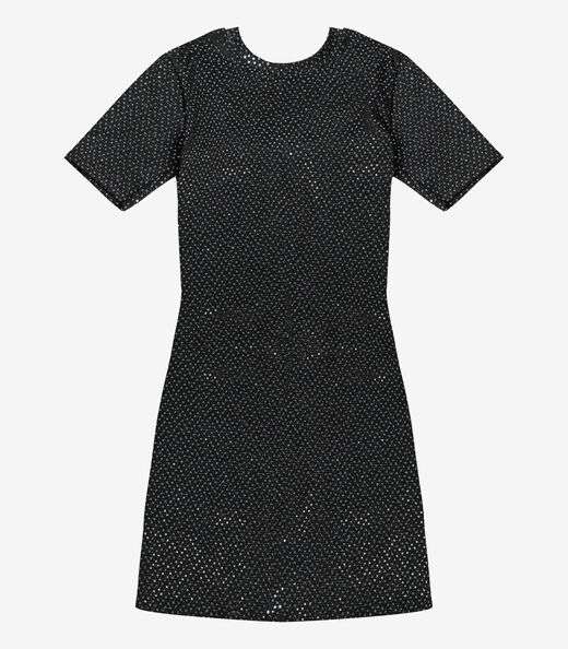 Vestido Lantejoula Feminino Minty Preto