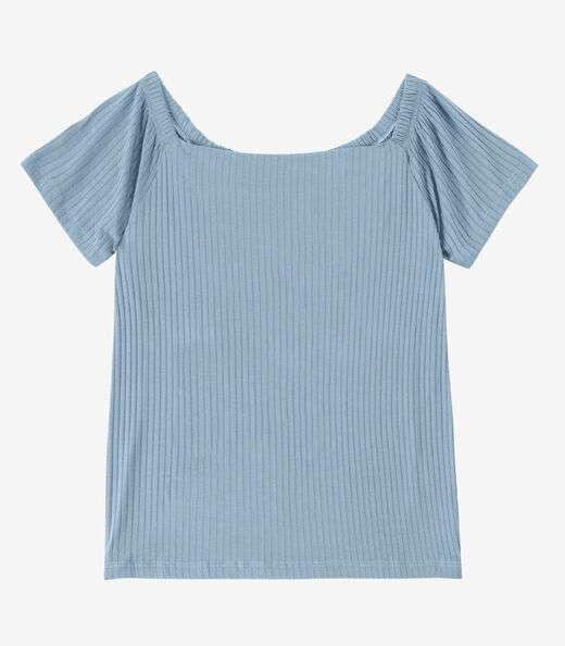 Image_Blusa Feminina Canelada Infinita Cor Azul