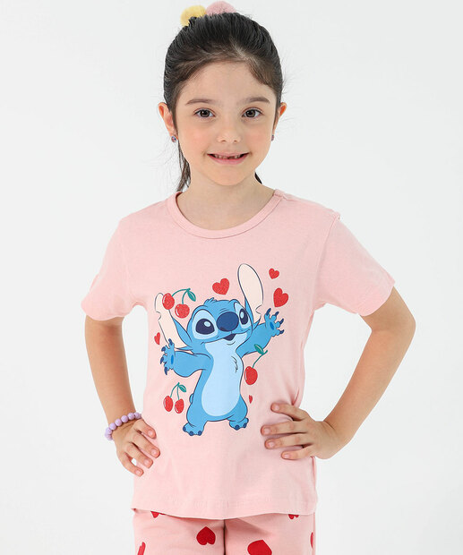 Image_Blusa Infantil Estampa Stitch Tam 4 a 10 Rosa