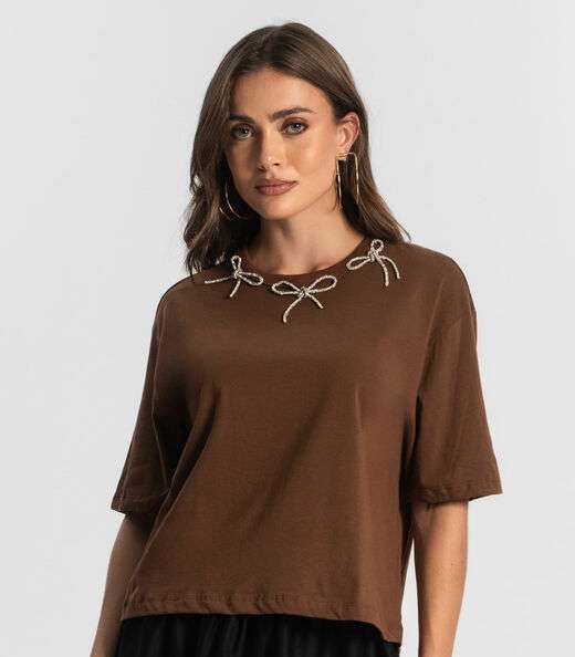 Camiseta Feminina Endless Marrom