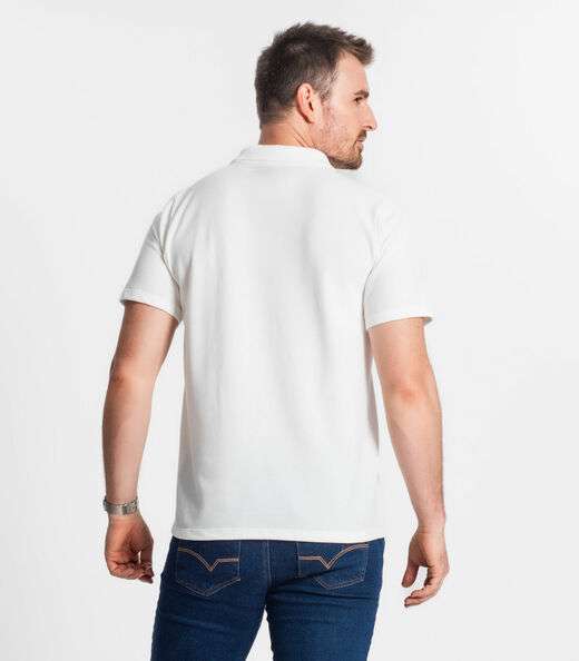 Camisa Polo Básica Masculina Diametro Bege
