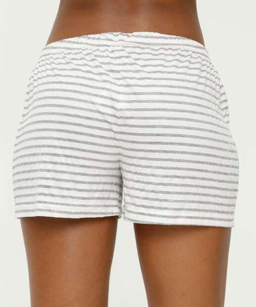 Pijama Feminino Listrado Alças Finas Snoopy