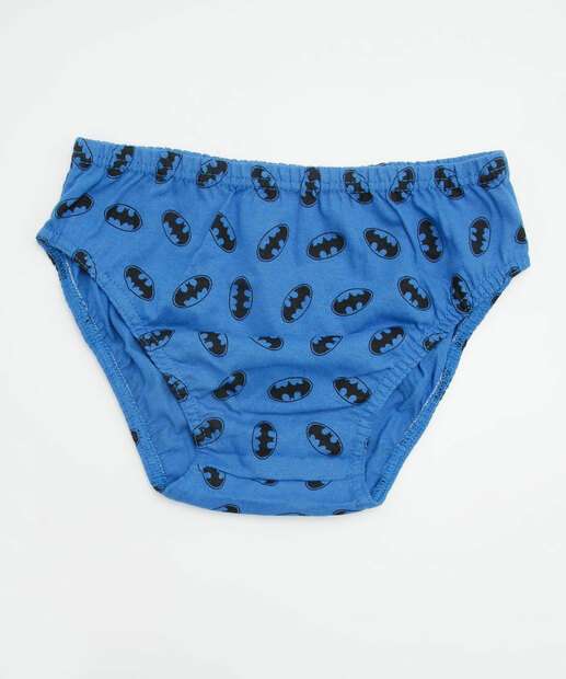 Kit 5 Cuecas Infantil Batman Liga da Justiça