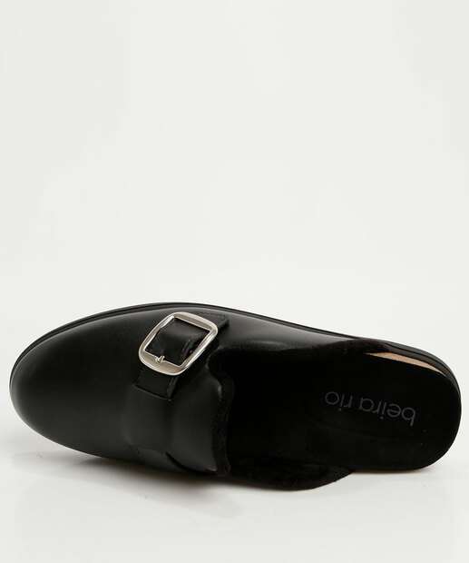 Mule Feminino Fivela Bico Redondo Beira Rio