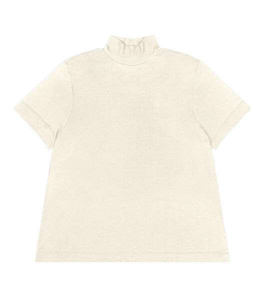 Blusa Gola Alta Feminina Plus Size Secret Glam Bege