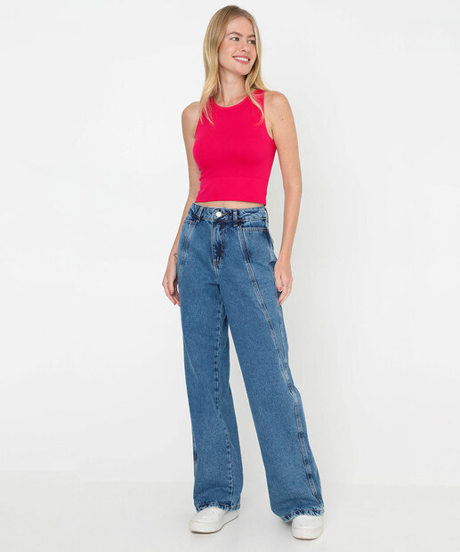 Image_Calça Jeans Feminina Wide Leg Sawary
