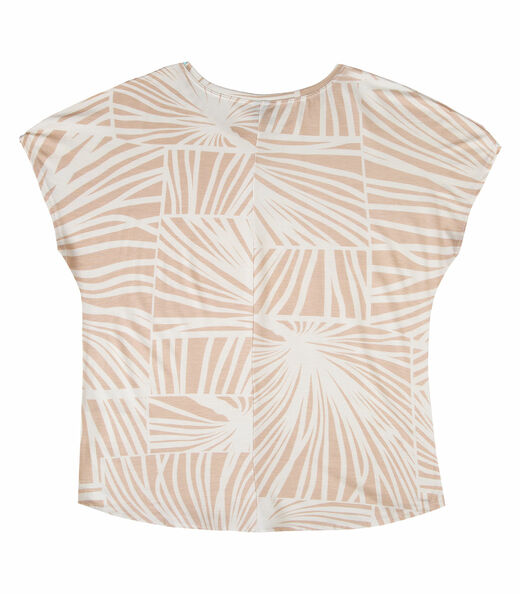 Blusa Feminina Estampada Rovitex Bege