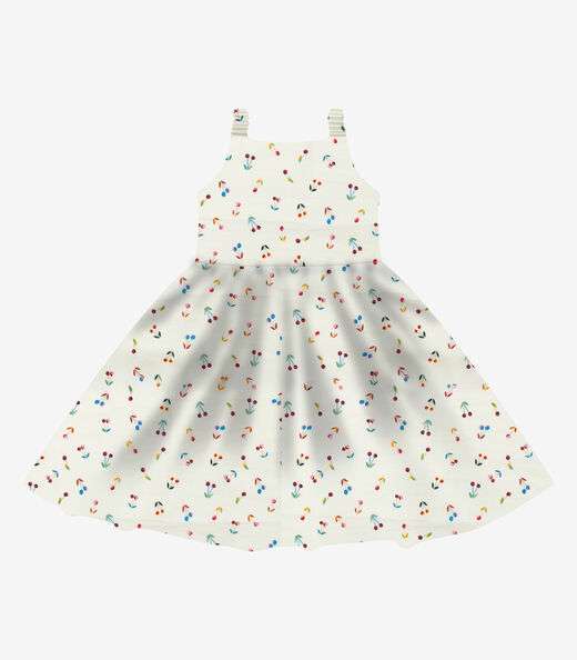 Image_Vestido em Popeline Rovi Kids Bege