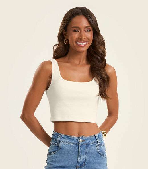 Image_Top Básico Feminino em Ribana Rovitex Bege