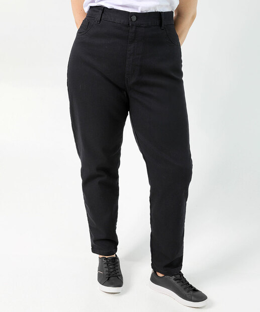 Calça Plus Size Feminina Jeans Skinny Preto