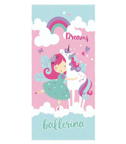 Image_Toalha de Banho Infantil Estampada Lepper Rosa