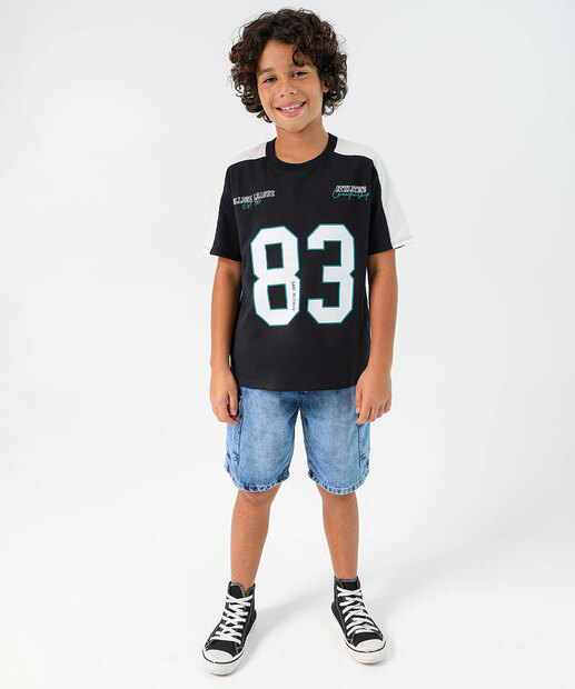 Image_Bermuda Jeans Cargo Infantil Marisa TAM 4 a 10