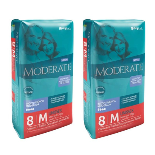 Image_Kit 2 Fraldas Geriatrica Moderate Regular (M) 8 Unidades cada