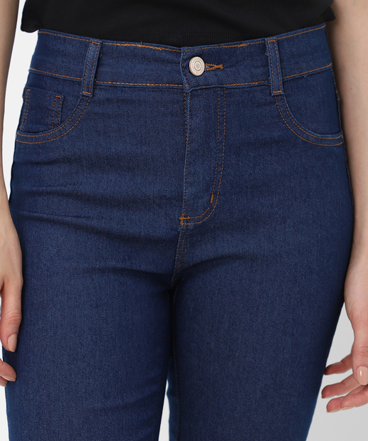 Calça Feminina Jeans Skinny Sawary Azul