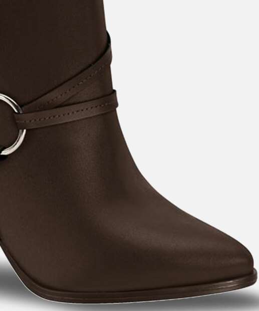 Bota Feminina Cano Curto Bico Fino Beira Rio 