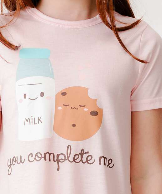 Camisola Infantil Estampada Marisa Tam 1 a 12