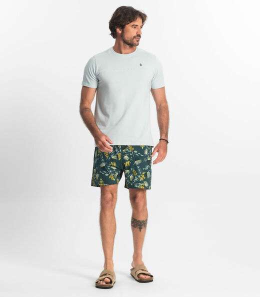 Camiseta Básica Masculina Diametro Azul