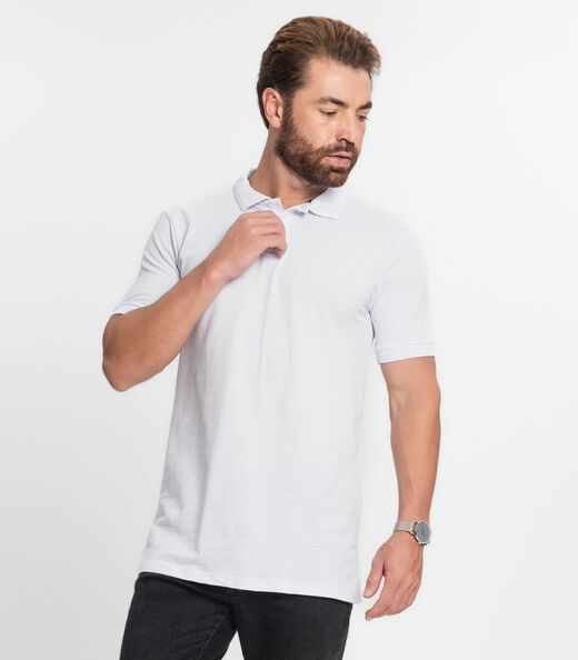 Polo Masculina Select Branco