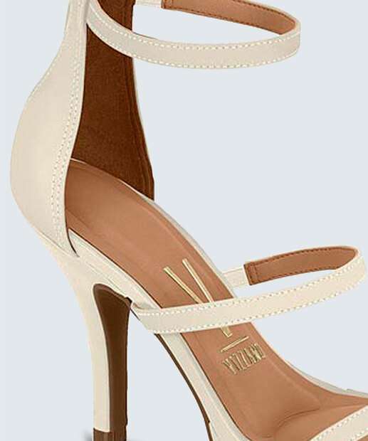 Sandália Salto Fino Feminina Tiras Vizzano 