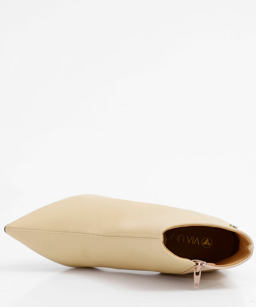 Bota Feminina Ankle Boot Salto Fino Via Uno
