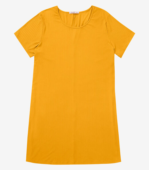Vestido Feminino Plus Size Secret Glam Amarelo