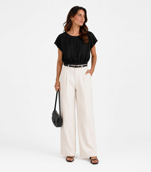 Blusa Feminina Em Malha Tunis Infinita Cor Preto