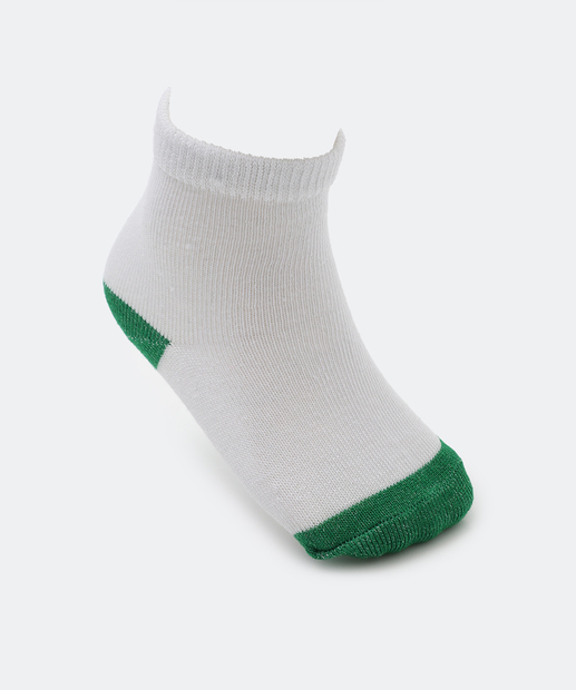 Kit 5 Meias Infantil Soquete Marisa Branco