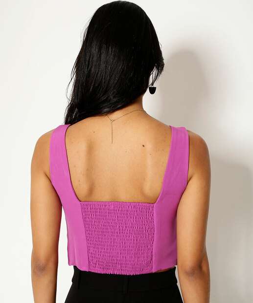 Blusa Cropped Feminina Lastex Marisa