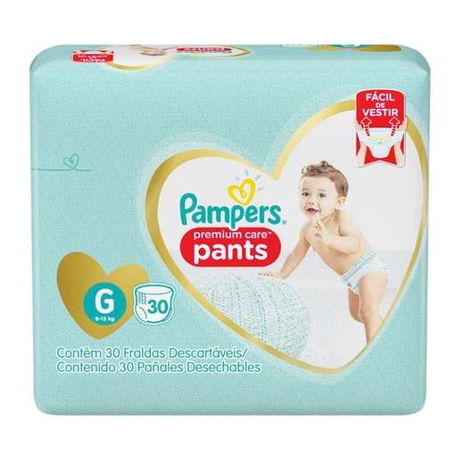 Image_Fralda Infantil Pampers Premium Care Pants Tamanho G com 30 Unidades